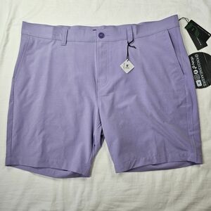 Travis Mathew Tech Chino Golf Short Imperial Purple 8” Inseam Men's Size 42